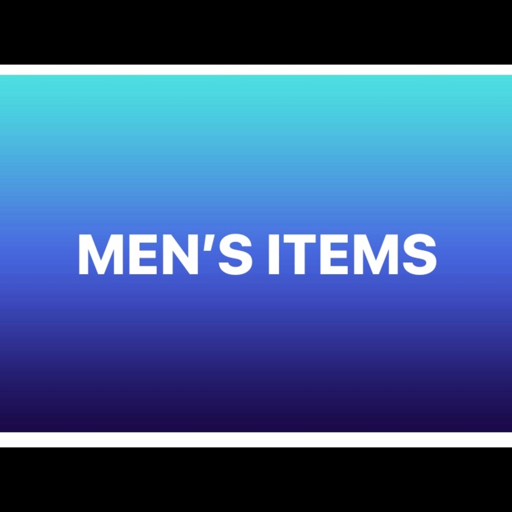 MEN’S fashions!